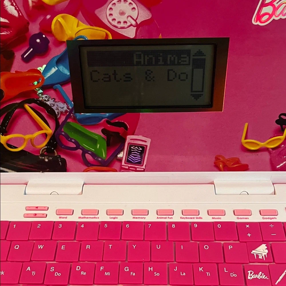 Vintage Barbie Pink Bow Laptop